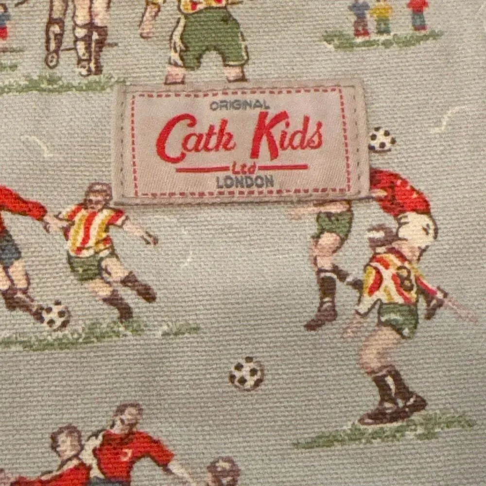 CATH KIDSTON LONDON Kids Light Blue Drawstring Football Soccer Bag Discontinued